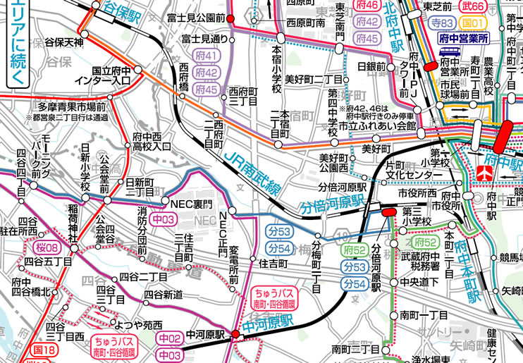 バス 図 京王 路線