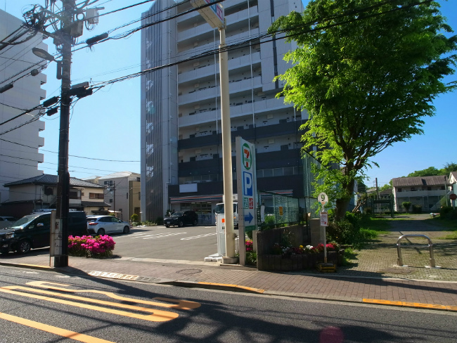 八幡町二丁目の停留所(改正前に撮影)