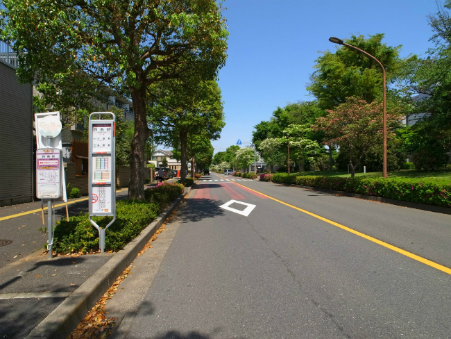 白糸台の停留所(改正前に撮影)