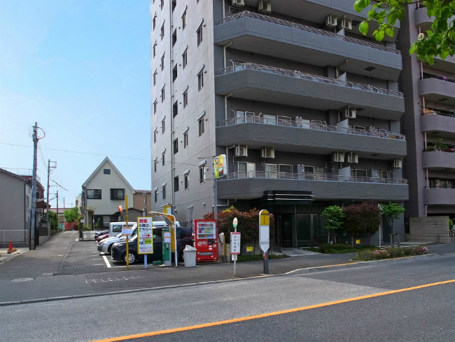 府中市役所の停留所（改正前に撮影）