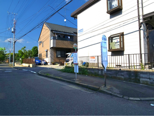 南町二丁目の停留所（改正前に撮影）