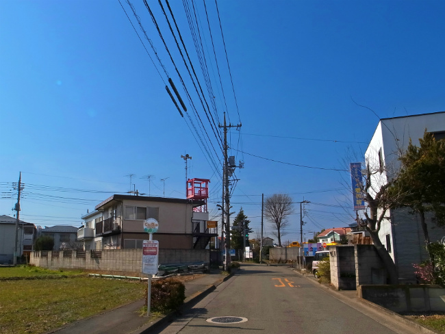消防分団前の停留所（改正前に撮影）