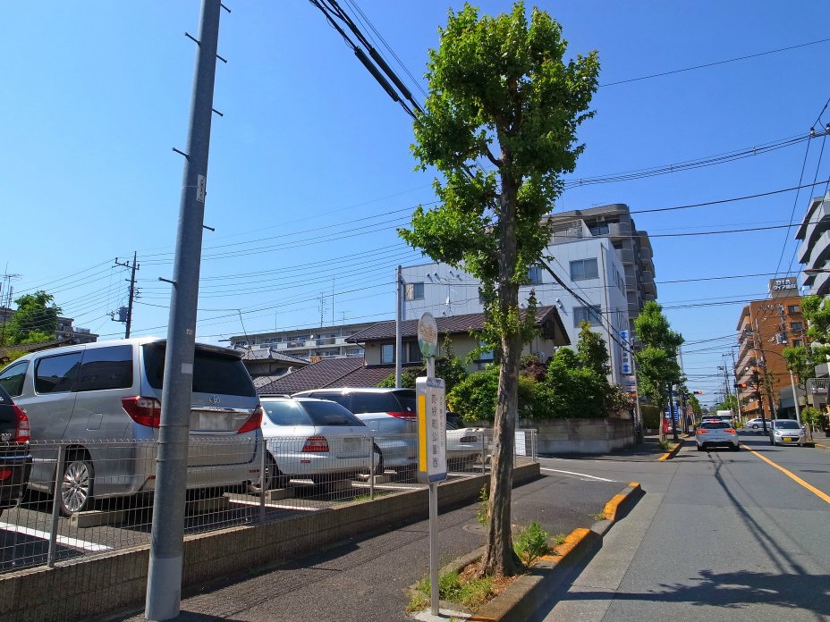 美好町公園西の停留所（下り）